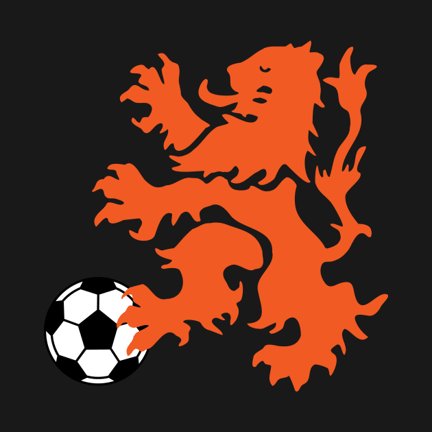 Dutch Lion with Soccer Ball by cartogram