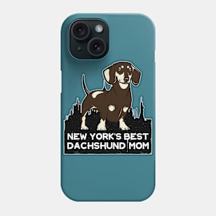 New York's Best Dachshund Mom Phone Case