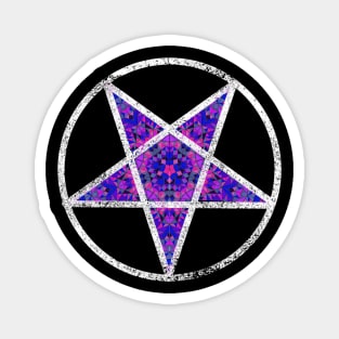 Kaleidoscope Pentagram (Purple) Magnet