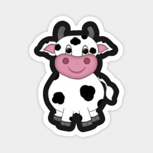 Cute Tiny Cartoon Cow Magnet