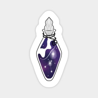 Cancer ~ Constellation in a jar ~ Potion Bottle Magnet