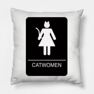 Catwomen Restroom Pillow