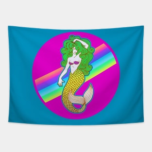 Rainbow Mermaid Tapestry