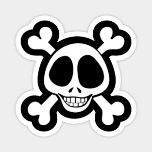 Pirate Skull Design - Smiling Death Magnet