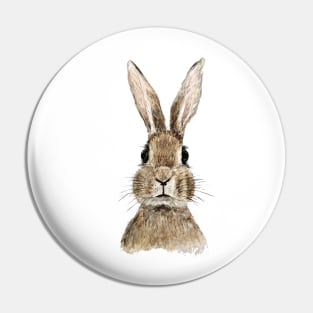 cute innocent rabbit watercolor Pin