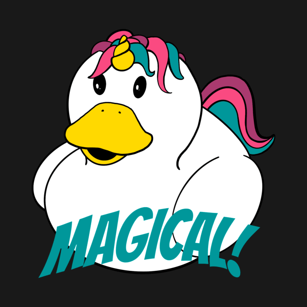 Magical Unicorn Rubber Duck by Alisha Ober Designs
