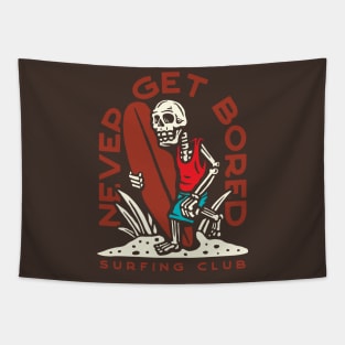 Skeleton Surfing Tapestry