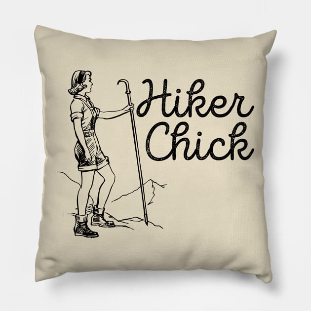 Hiker Chick Shirt Pillow by Nonstop Shirts