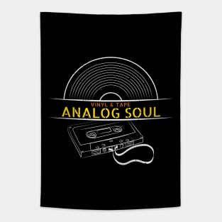 Analog Soul, Vinyl Collectors and Cassette Tape Lovers Music Tapestry