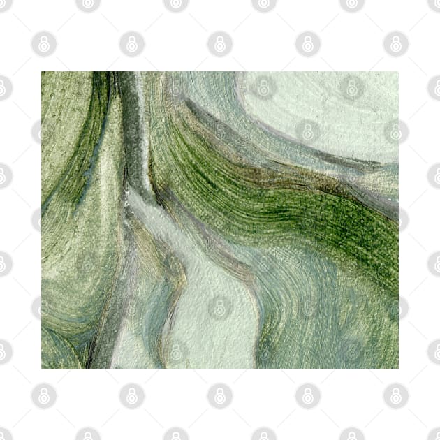 Mint Green Abstract Art by Go Abstract Art