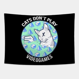 Cats Don't Play Video Games Tapestry