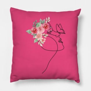 mother nature- pink Pillow