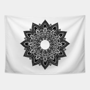 Mandala (black) Tapestry