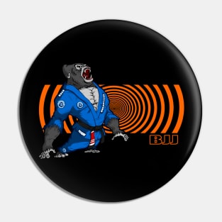 BJJ gorilla mma design Pin