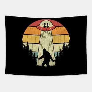 Bigfoot Ufo Tapestry