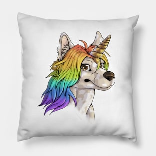 SPECIAL: Rainbow Unicorn Chinese Crested Pillow