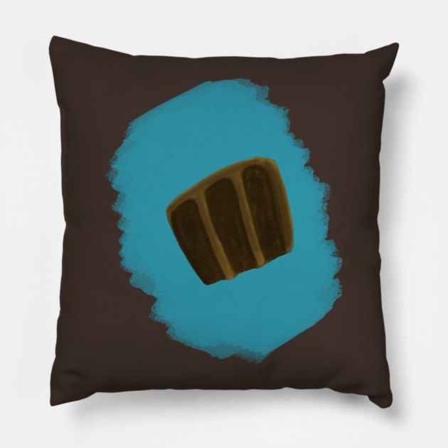 Chocolate Cake Pillow by tesiamarieart