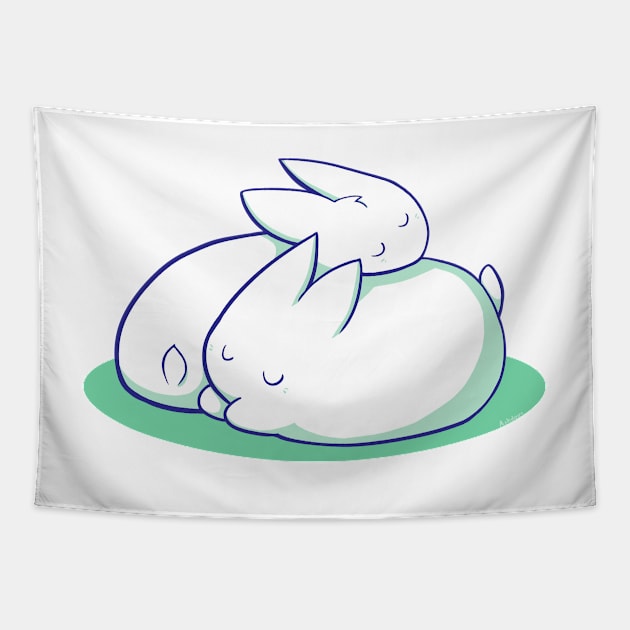 Cuddly Bunnies Tapestry by Ashdoun