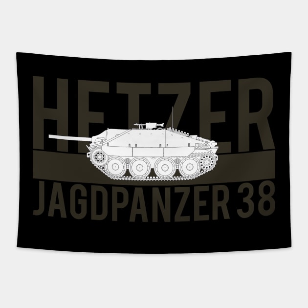 Jagdpanzer 38 Hetzer Tapestry by FAawRay