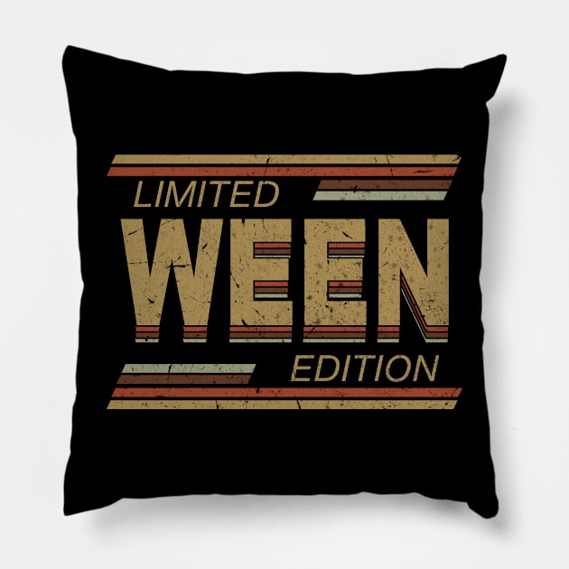 Vintage Ween Proud Name Birthday Vaporware Styles Pillow by Grace Patrick