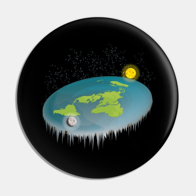 Flat Earth Pin by CrissWild