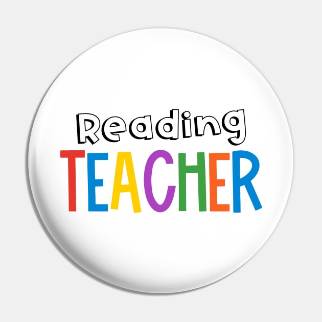 Rainbow Reading Teacher Pin by broadwaygurl18