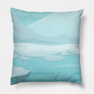 An Icescape Pillow