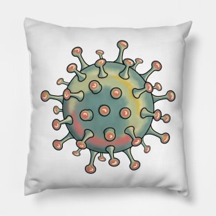 Pastel Virus Particles Pillow