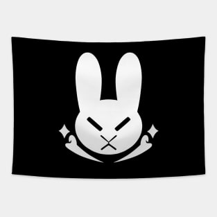 Bunny Rabbit Pirate white Tapestry