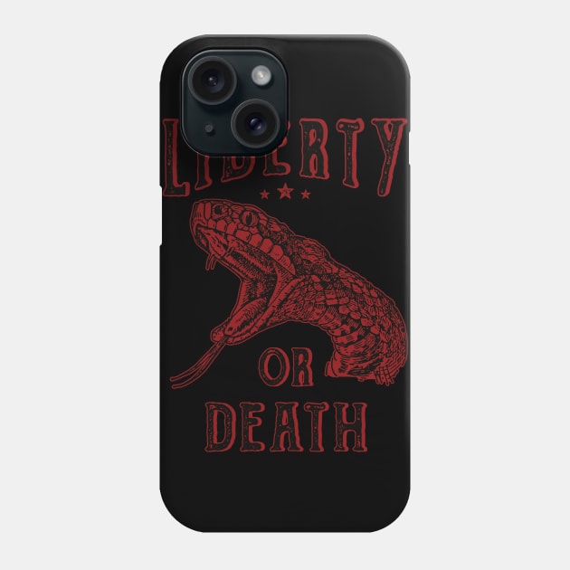 Liberty or Death Snake 1775 Phone Case by Beltschazar