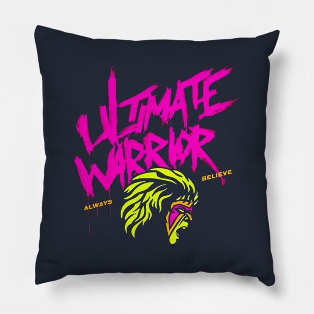 Ultimate warrior Epic Confrontation Pillow by jojoerashop