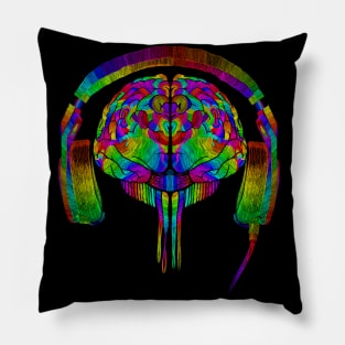 BRAIN DRIPPING MUSIC Pillow