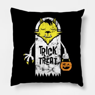 Wereghost Halloween 2020 Werewolf Ghost Trick or Treat October Spooky Goth Pillow