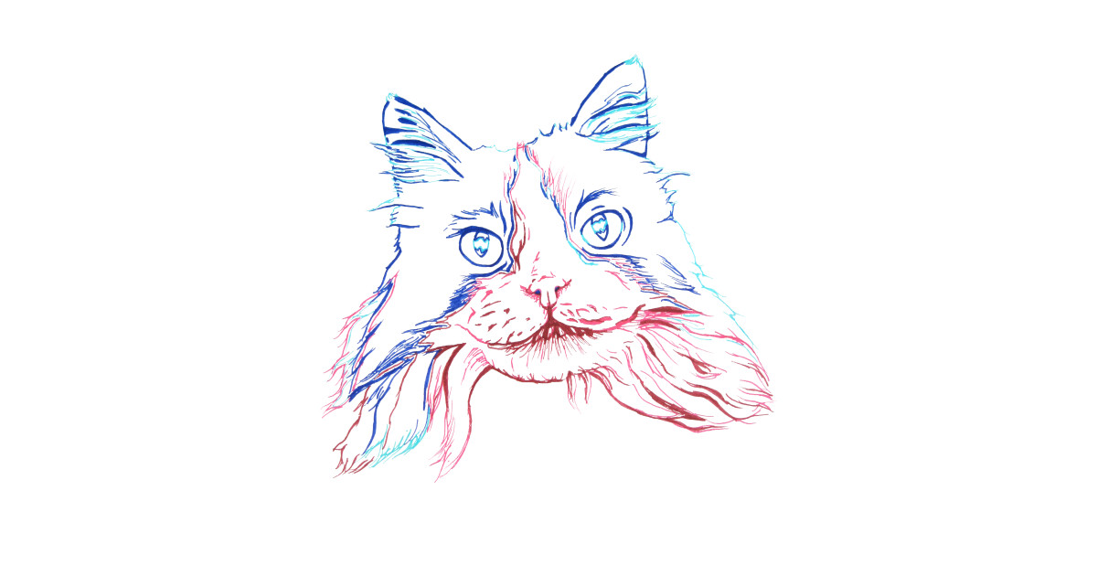 Fluffy Tuxedo Cat - Tuxedo Cat - T-Shirt | TeePublic