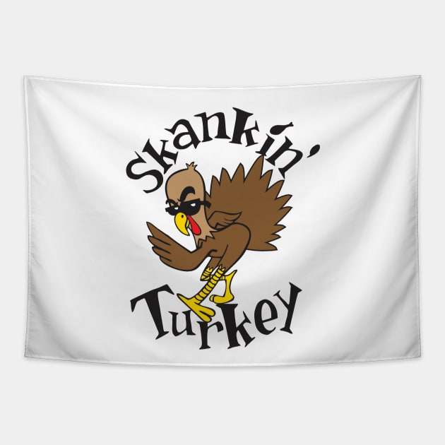 Skankin' Turkey Tapestry by VOLPEdesign