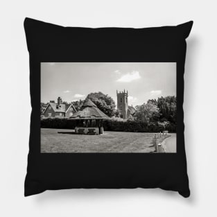 Village green in the English countryside Pillow