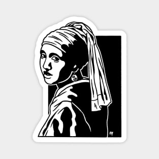 Girl with a Pearl Earring Magnet