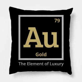 The Element of Luxury - Minimalistic Gold Design Pillow