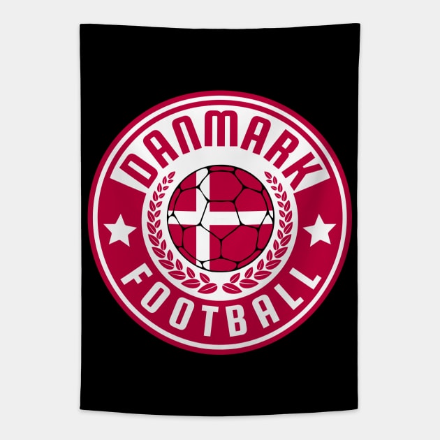 Danmark Football Tapestry by footballomatic