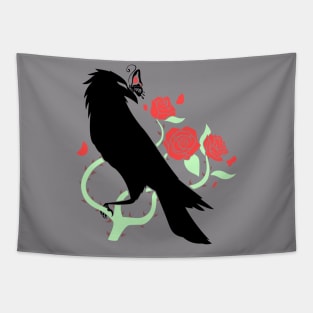 Encore Nevermore Black Logo Tapestry