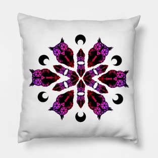 Valentine Owl Mandala Pillow