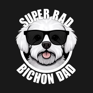 Bichon Frise Dog Dad Funny Men's Father's Day T-Shirt