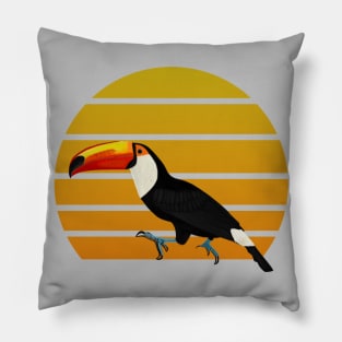 jz.birds Toucan Bird Animal Art Pillow