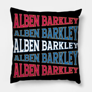 NATIONAL TEXT ART ALBEN BARKLEY Pillow