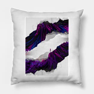 Purple Electric Butterfly Isolation Pillow