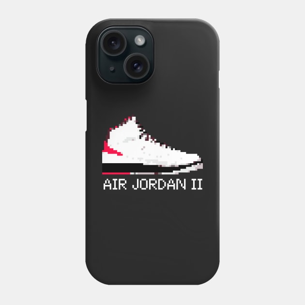 AIR JORDAN II RETRO PIXELATED ART SHOE COLLECTION Phone Case by Buff Geeks Art