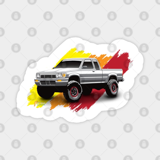 Toyota 1989 4x4 Xtra Cab Pickup Truck Magnet by 6thGear