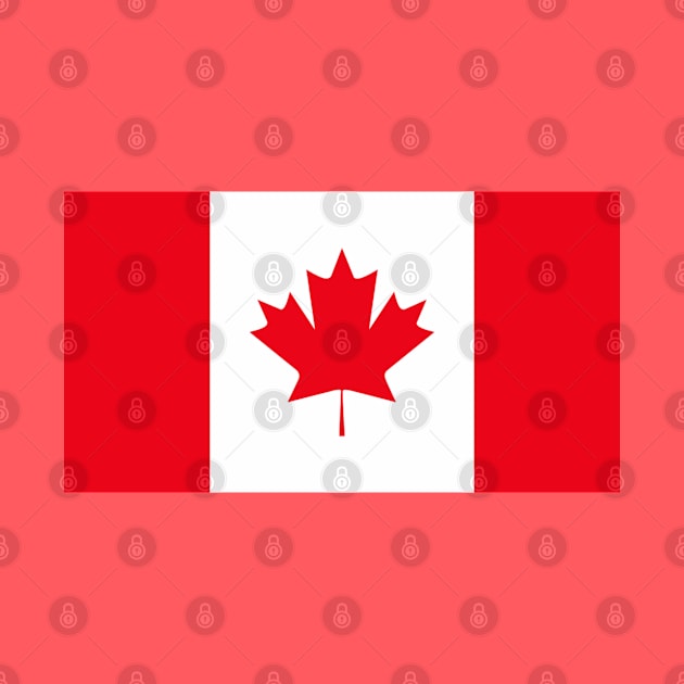 Canada Flag Minimalist by Issho Ni