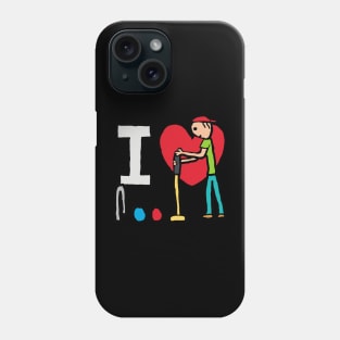 I Love Croquet Phone Case