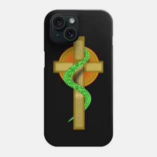 Crucified Serpent on Cross Phone Case